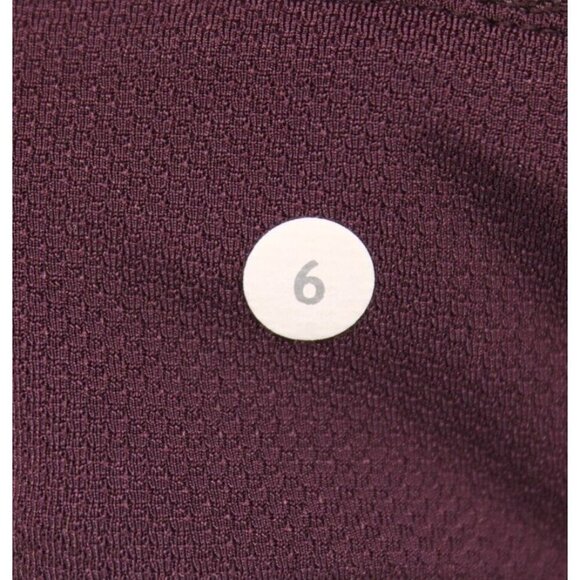 Lululemon Pace Rival Crop Night Fall Bordeaux Drama Gold Special Edition Sz 6 - Picture 6 of 7